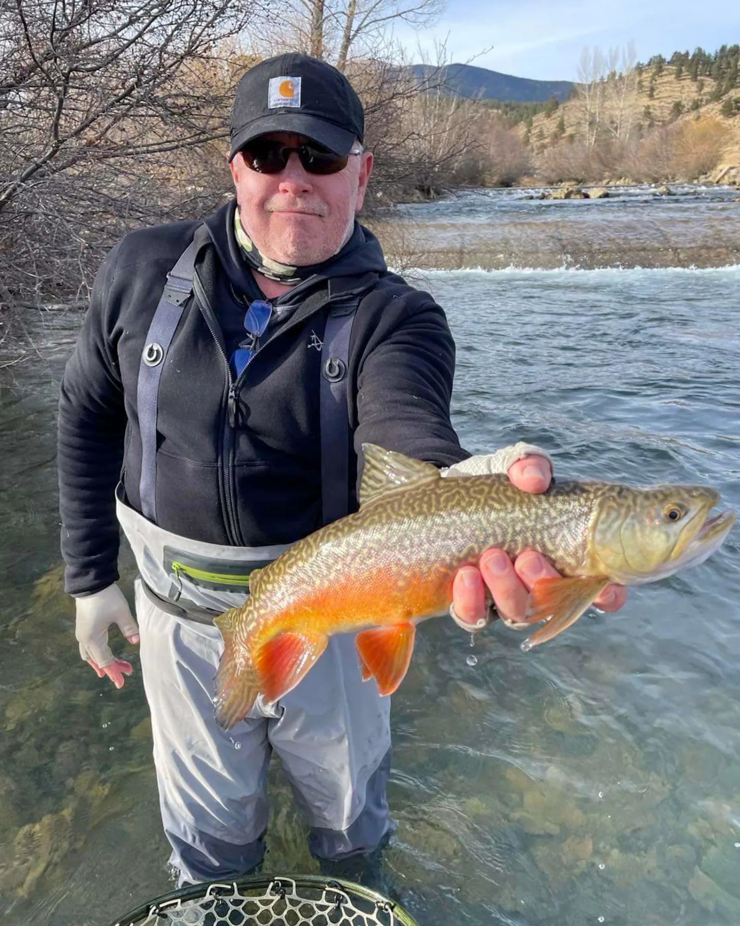 Gorgeous tiger trout from our favorite lease!
.
.
.
#tigertrout #flyfishing #privatewater #privateranch #yearround #colors